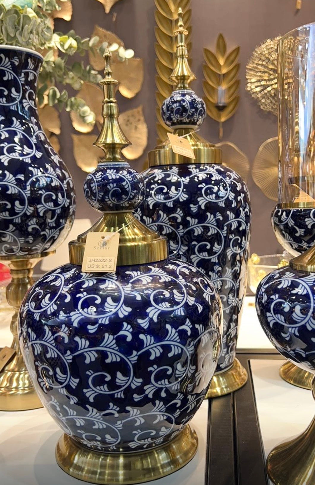 Blue Ginger Jar (Set)