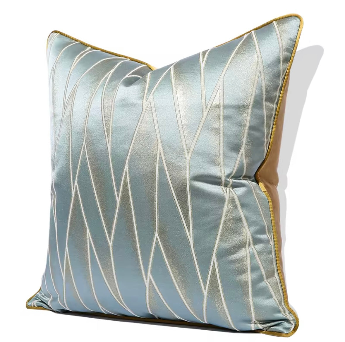 Nacy Mint & Gold Cushion Cover -50x50cm