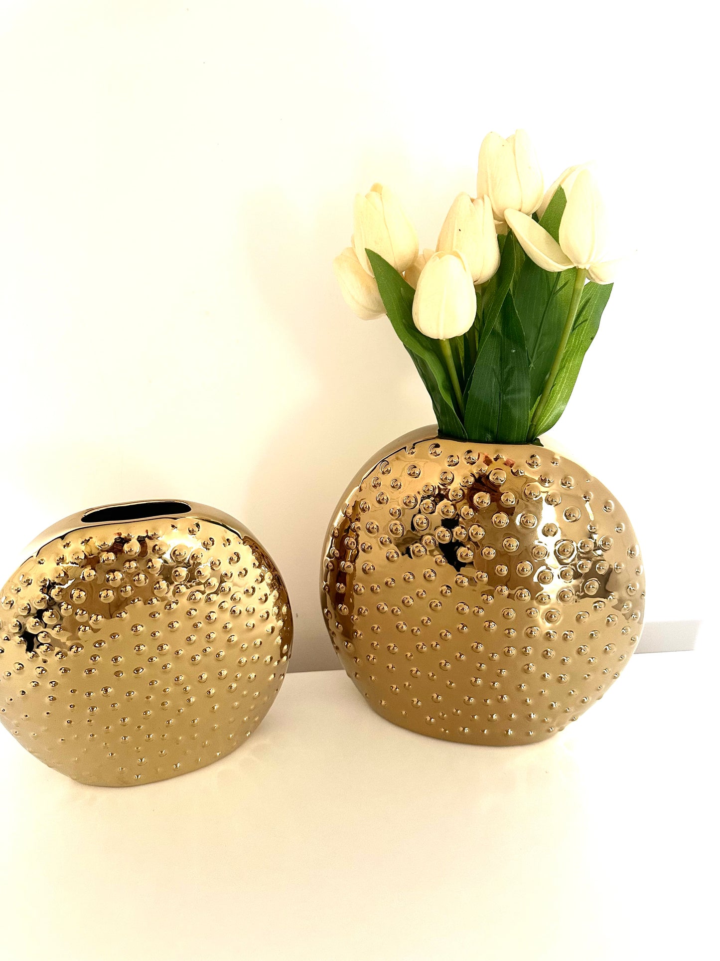 Dotted Gold Vase (Set)